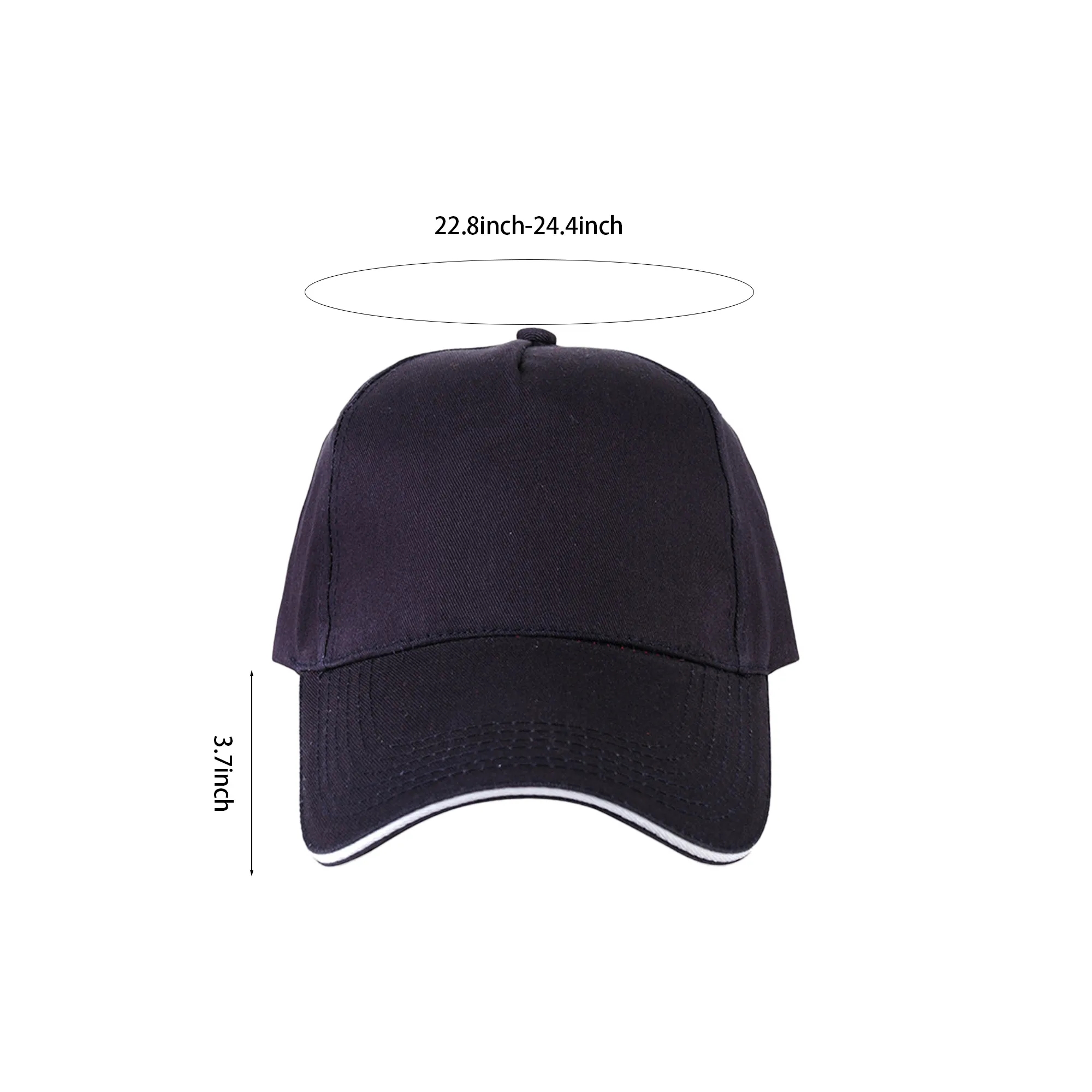 Baseball Cap Adjustable Size For All Seasons MOQ 100 PCS 3