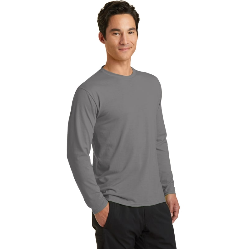 Port & Company Long Sleeve Performance Blend Tee. 64