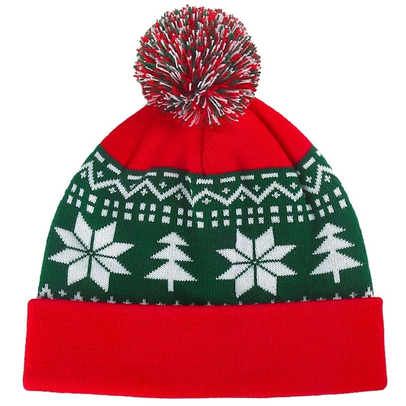 Custom Christmas Hats Winter Knitted Caps Unisex 4