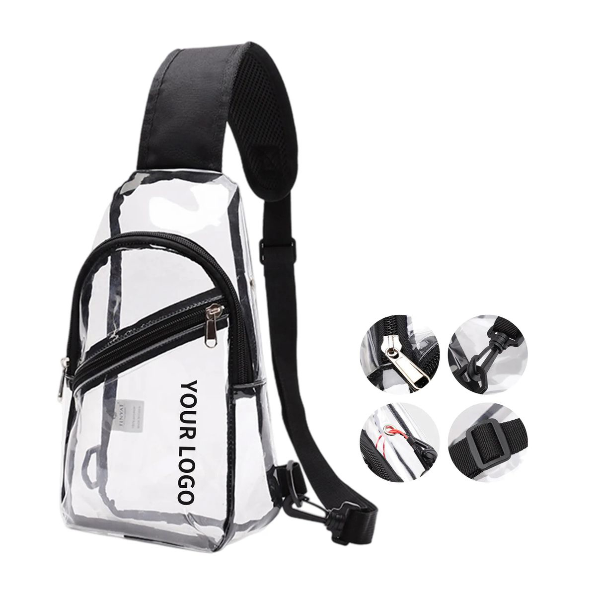 PVC Crossbody Bag with Adjustable Shoulder Strap 2