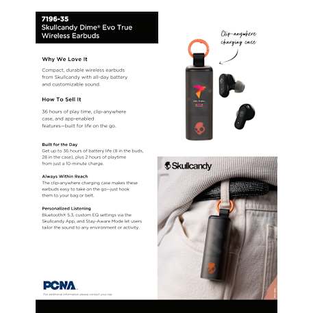 Skullcandy Dime Evo True Wireless Earbuds 112