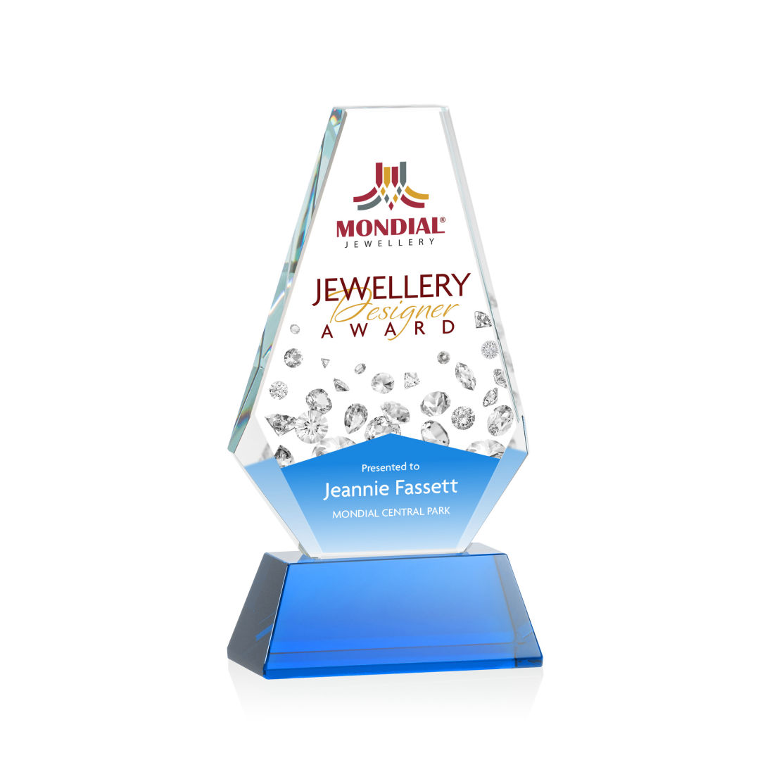 Kingsley VividPrint™ Award on Newhaven Base - Blue 4