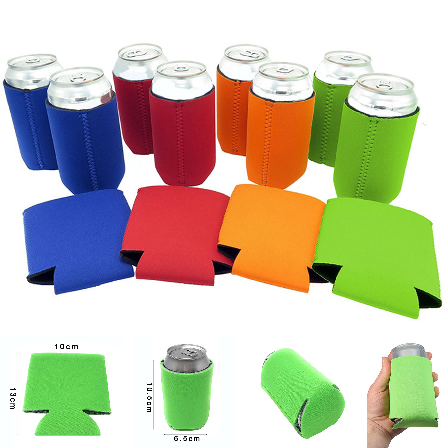 Neoprene Insulation Pop Can Bottle Sleeve, custom koozie with logo imprint 1