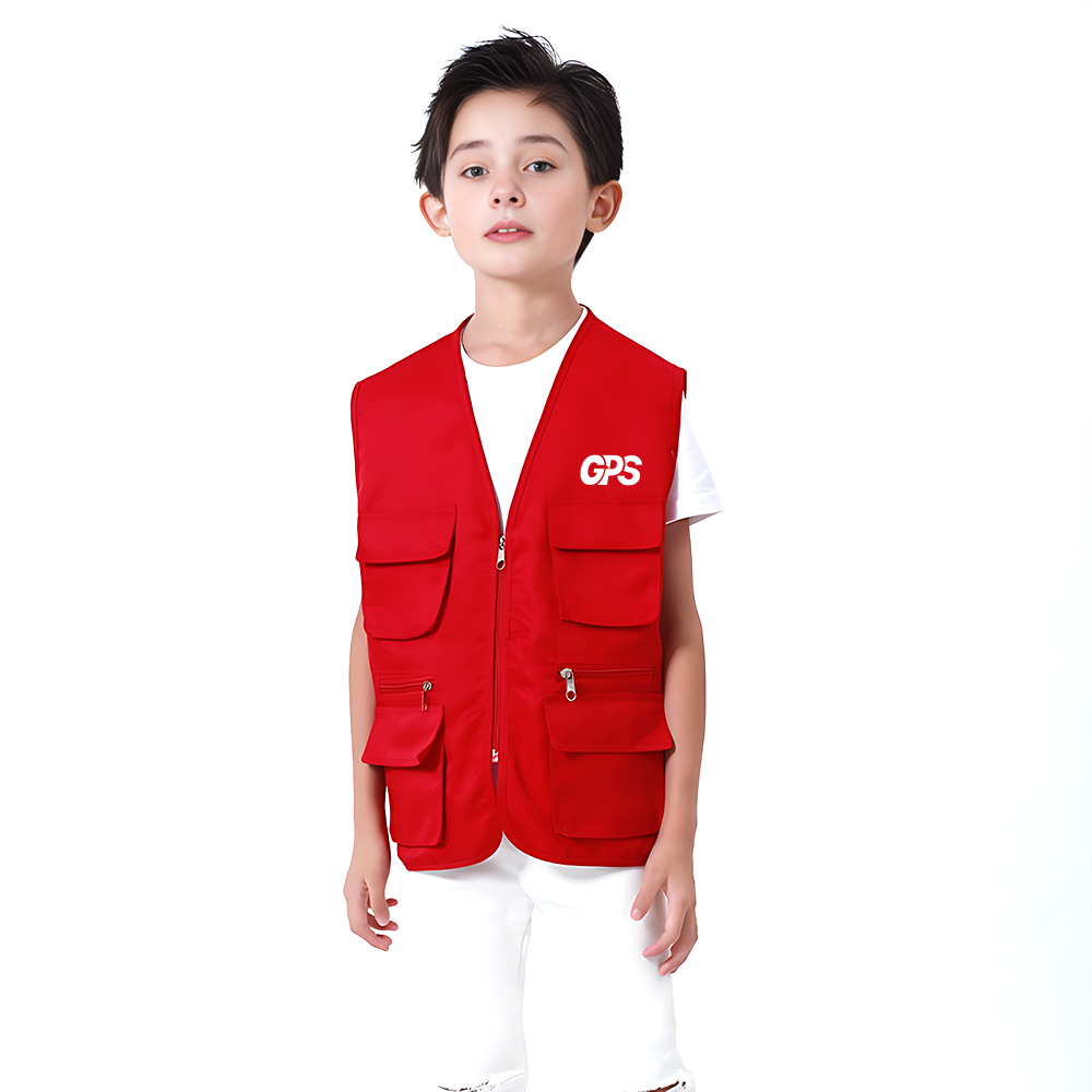 Multifunctional outdoor activity vest for primary school children 5