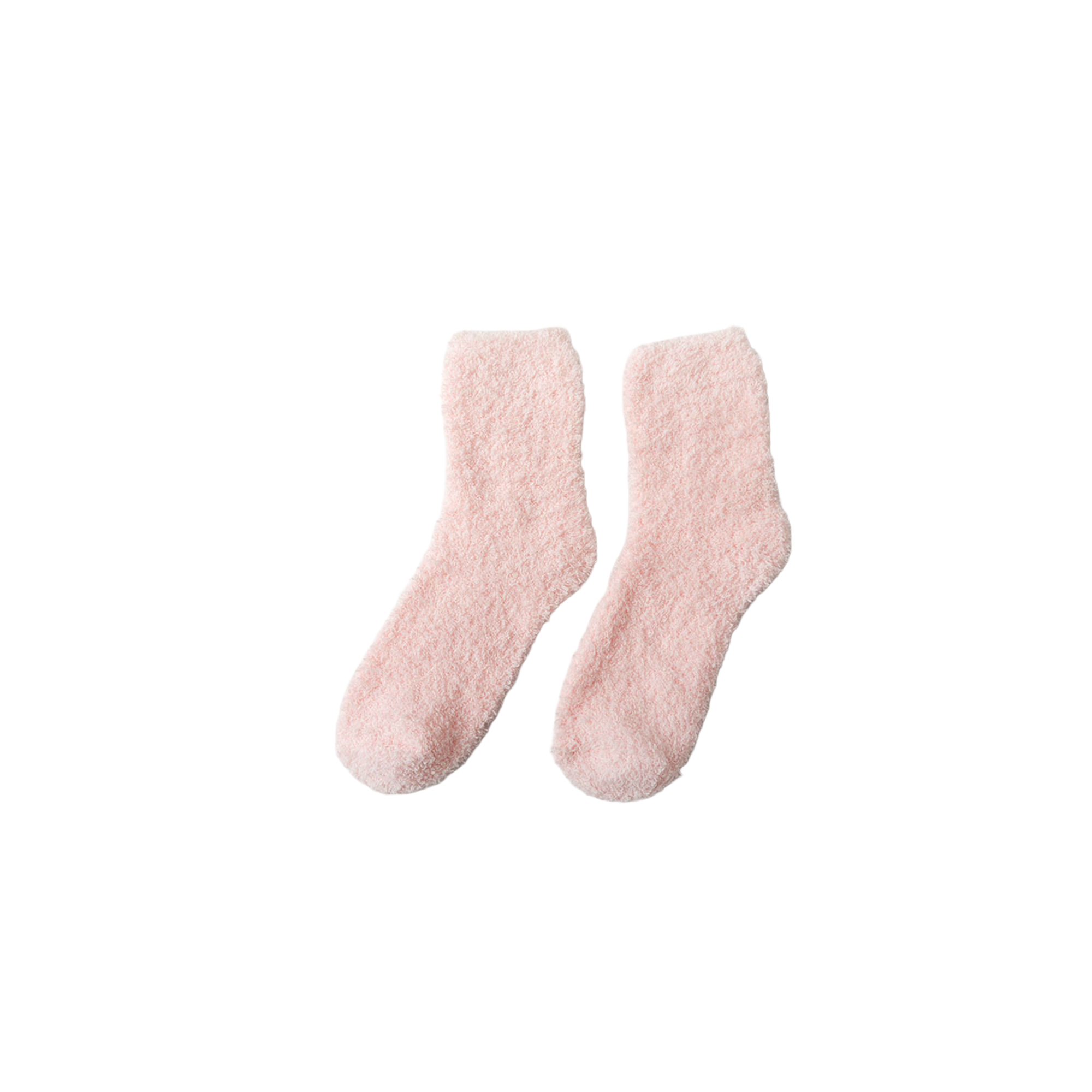 Coral Fleece Christmas Fuzzy Sock Medium Tube 13