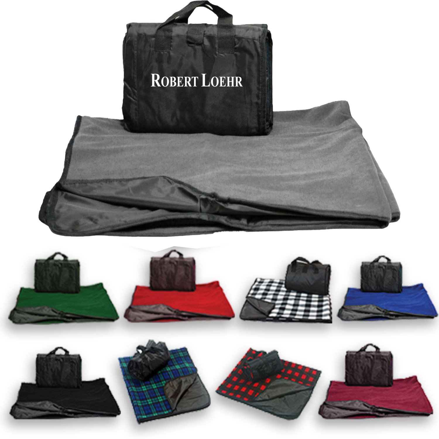 50" X 60" Reversible Fold up Picnic Blanket w/ Carry bag 3