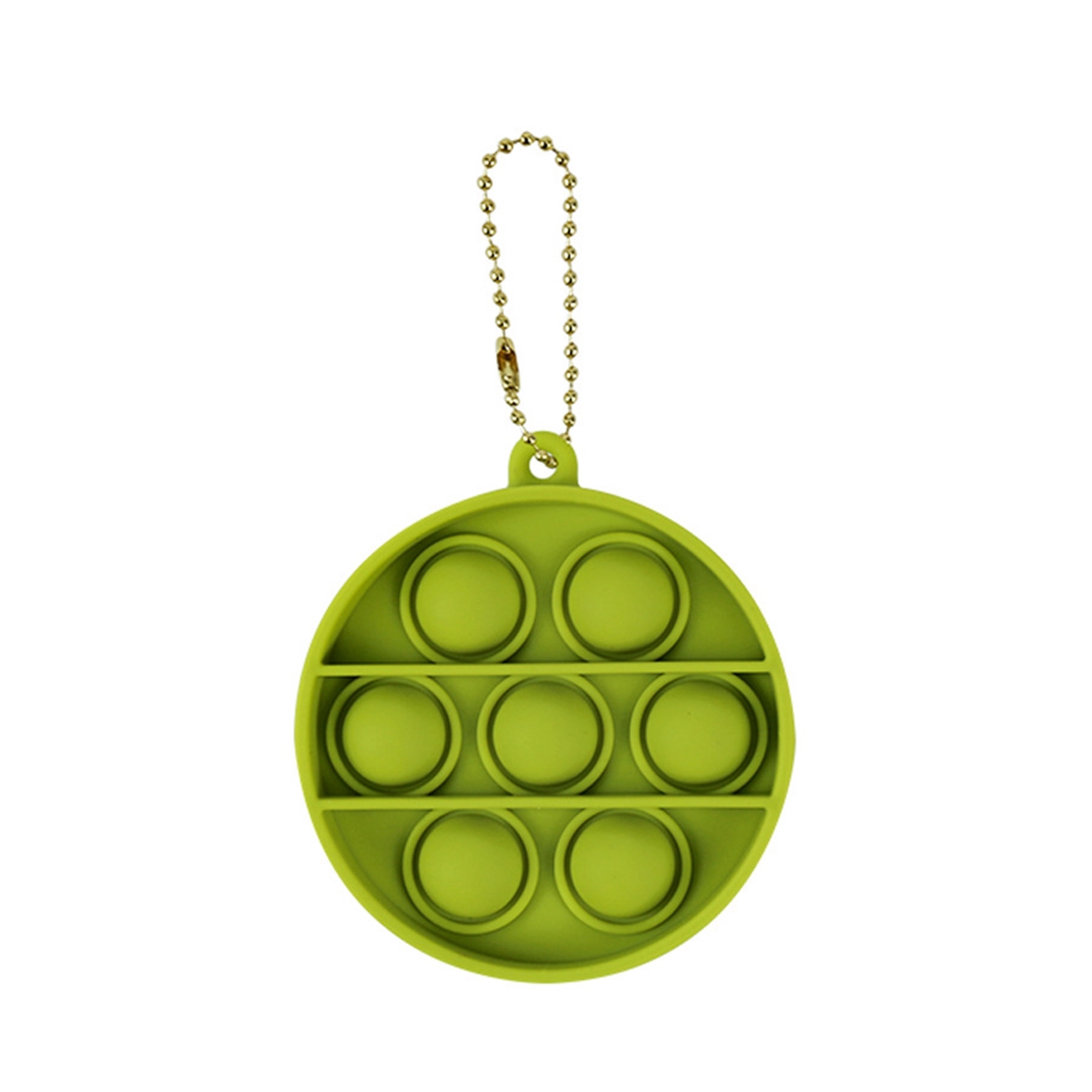 Round Push Popping Bubble Keychain 10