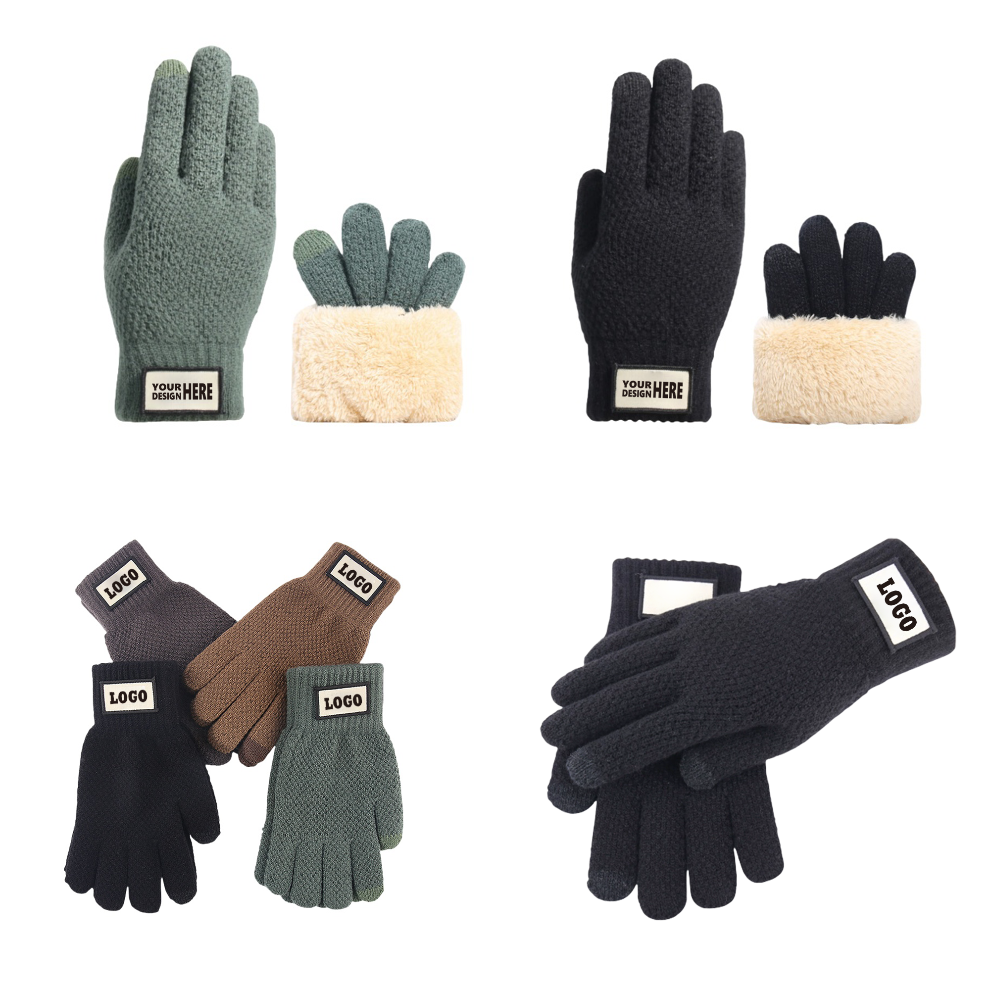 Warm Knit Plush Glove MOQ200 3