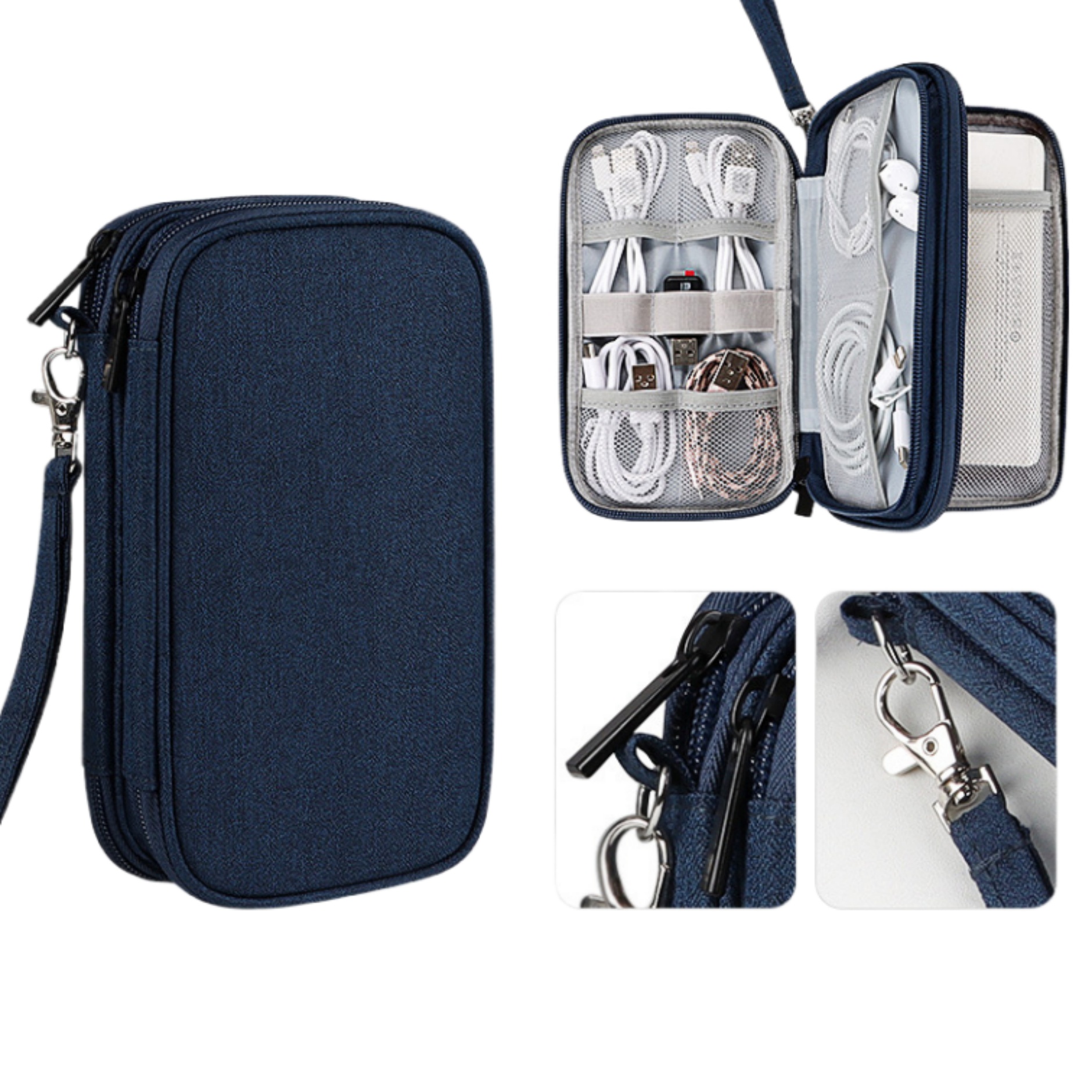 Dual Layers Electronics Tech Organizer Travel Case 4