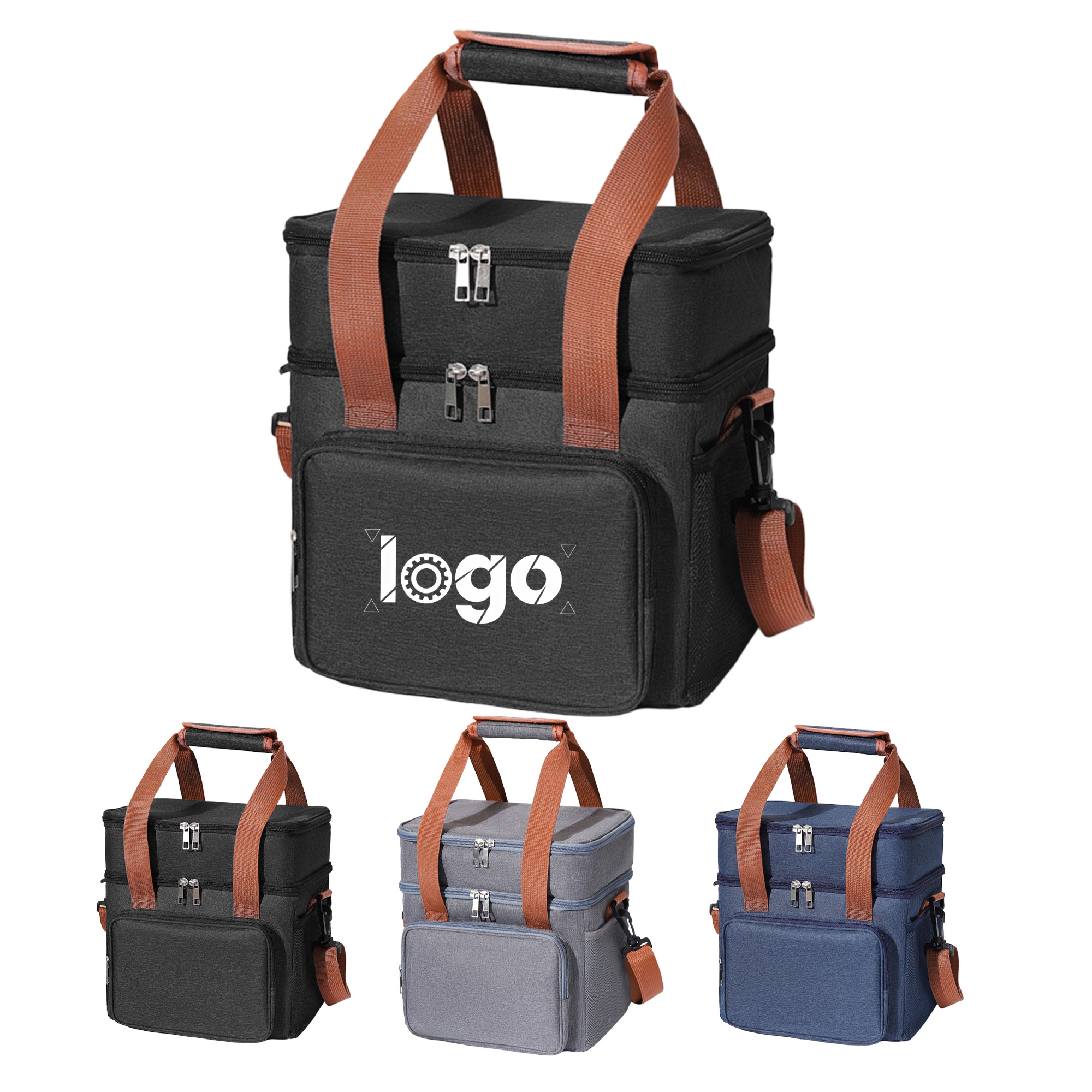 Outdoor Large-Capacity Double-Layer Raised Cooler Bag 2