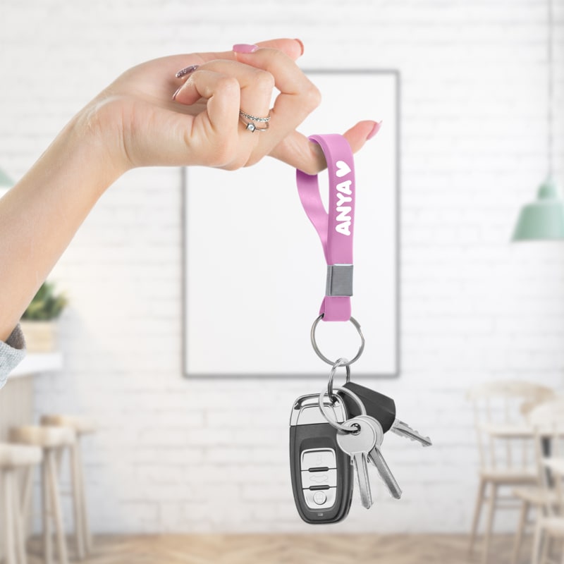 Custom Printed Wristband Keychains 14