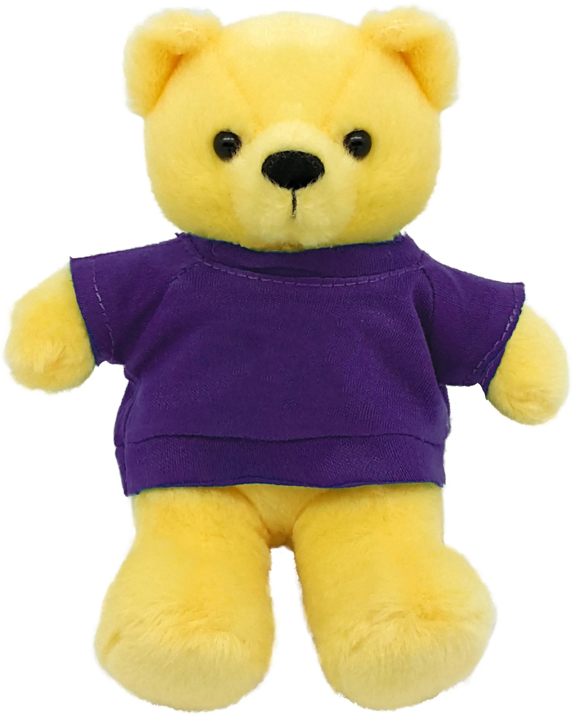 7" Yellow Beanie Bear 10