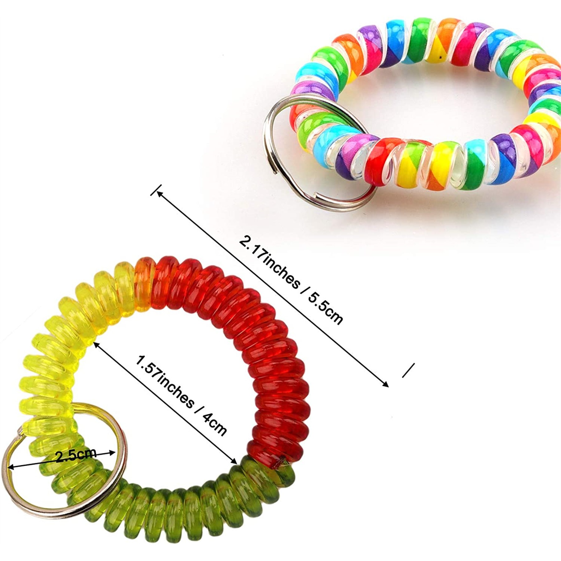 Colorful Wrist Coil Keychain 2