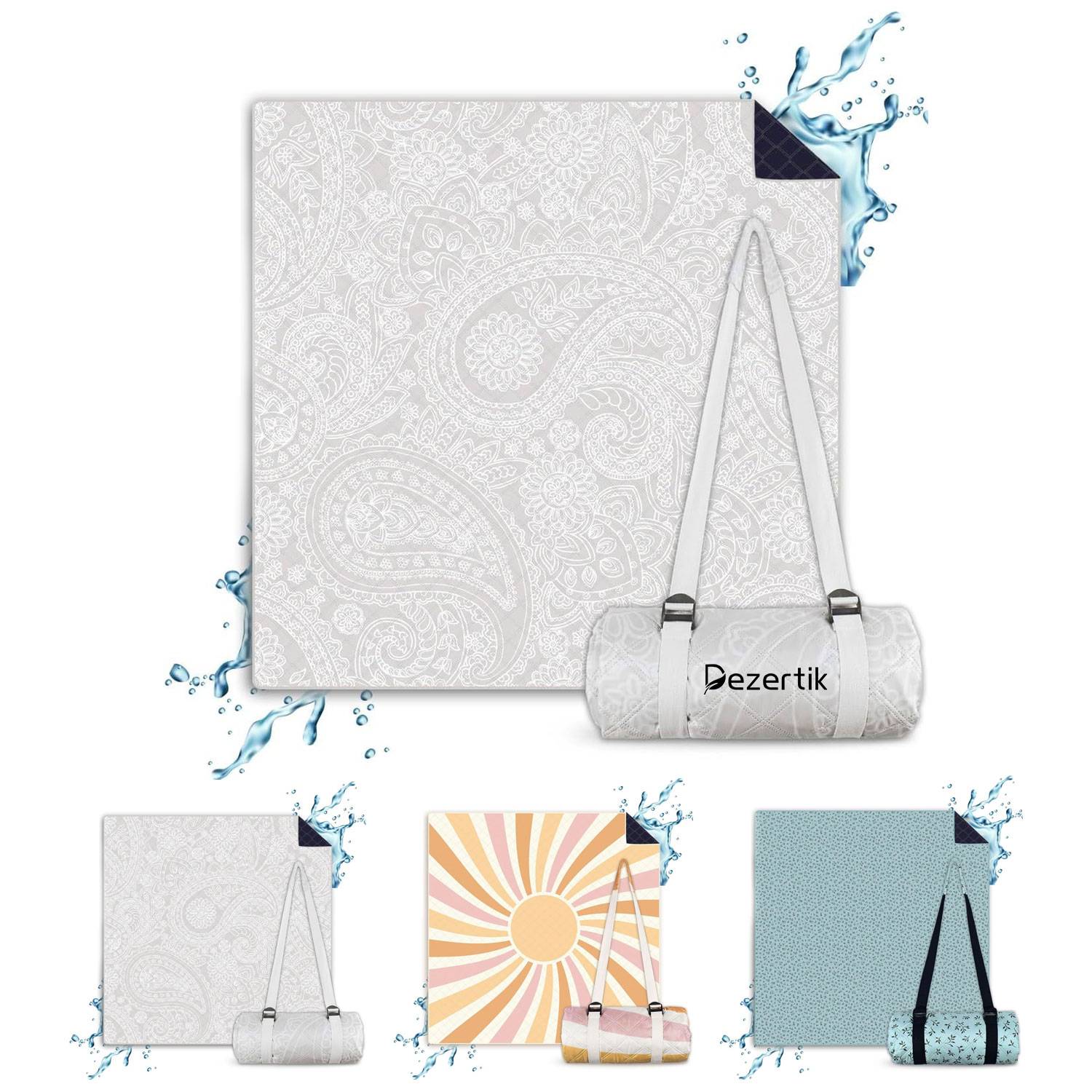 Portable Extra-Large Beach Mat for Outdoor Use
