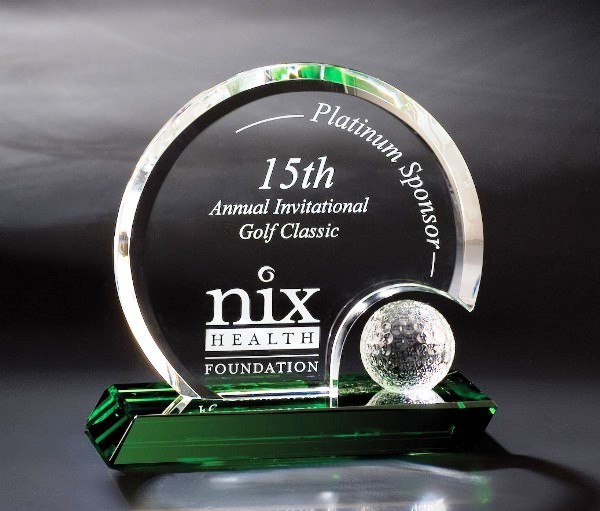 Designer Crystal Round Hill Award 2