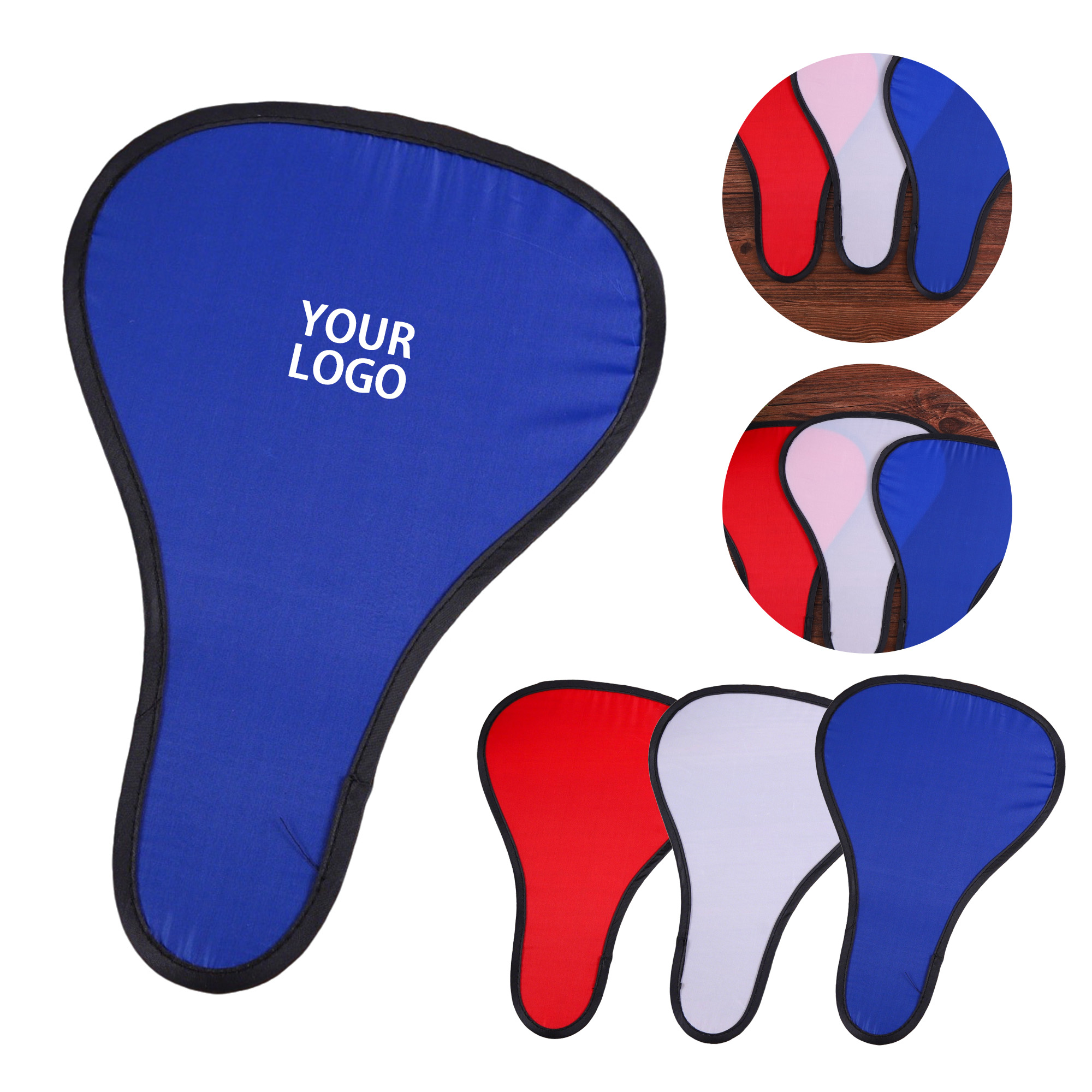 Foldable T Shape Hand Fan With Pouch 5