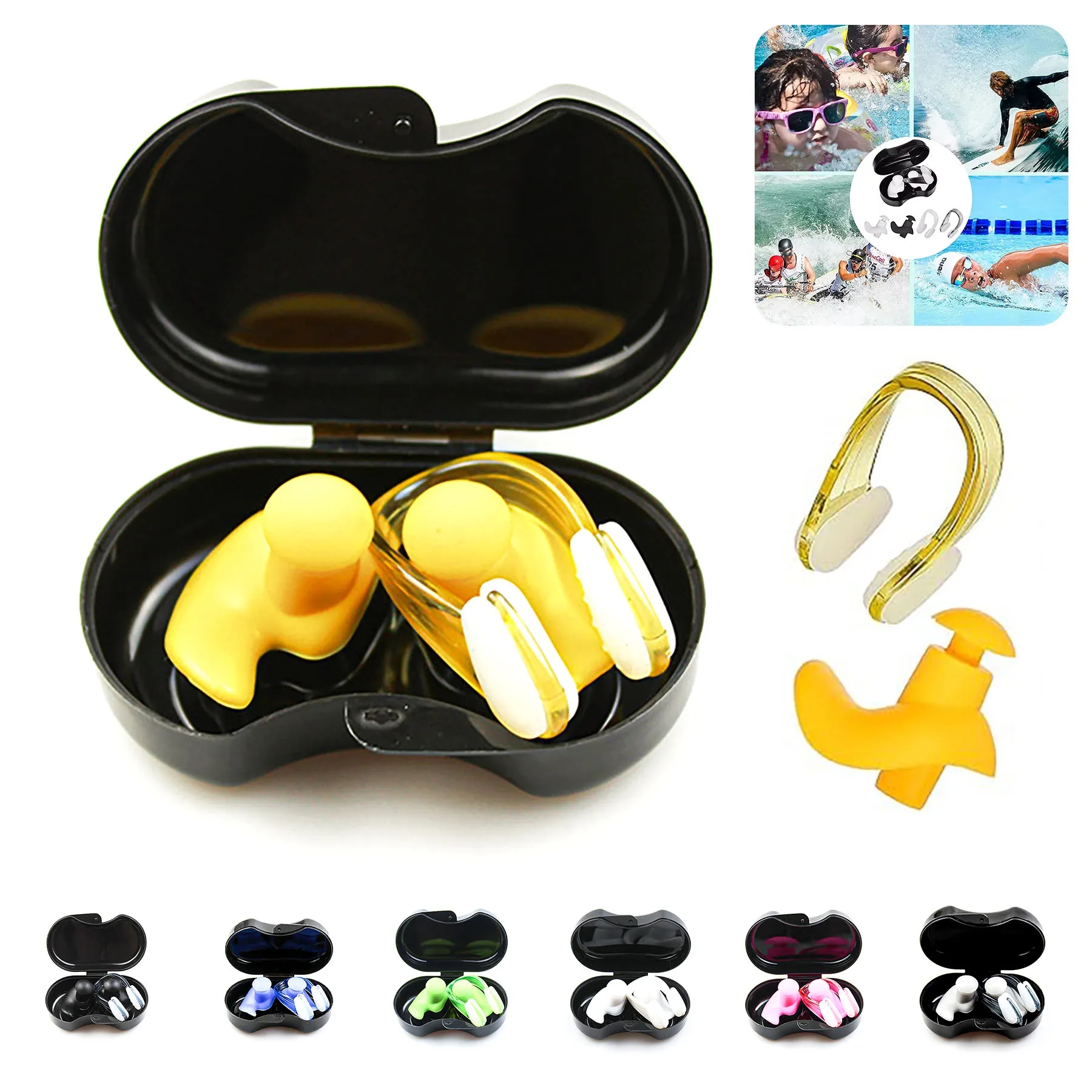 Silicone Nose Clip and Ear Plug Set 2