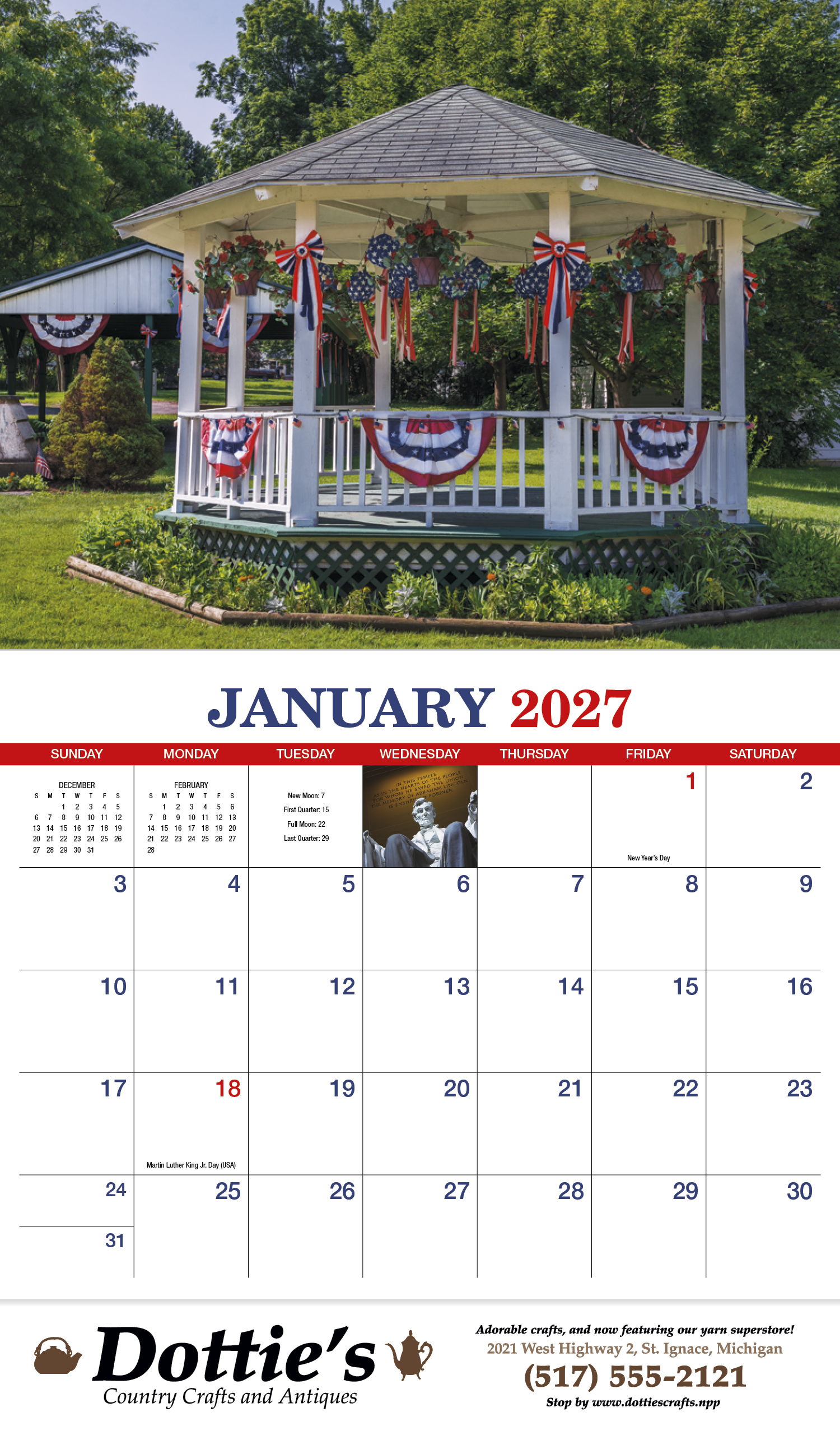 HotLine® Products America Appointment Calendar - Stapled 24