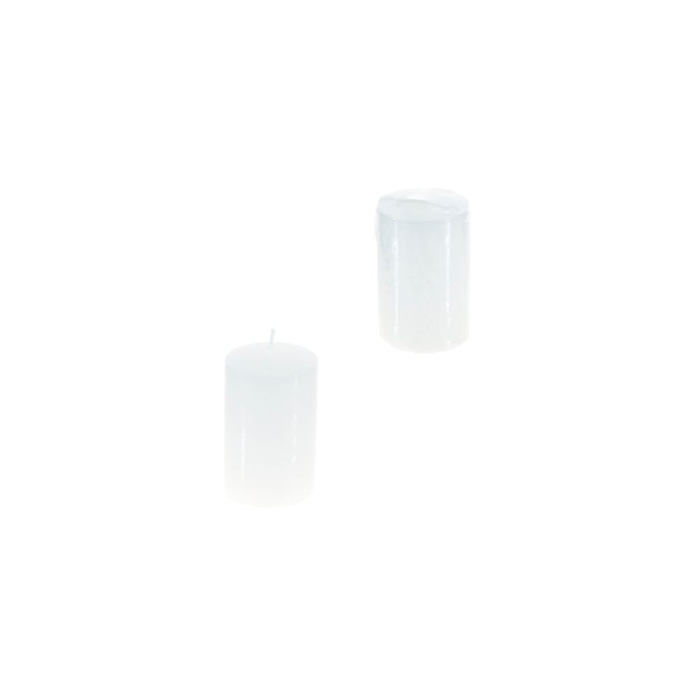 Round Pillar Candles - White 2" x 3" Unscented 2