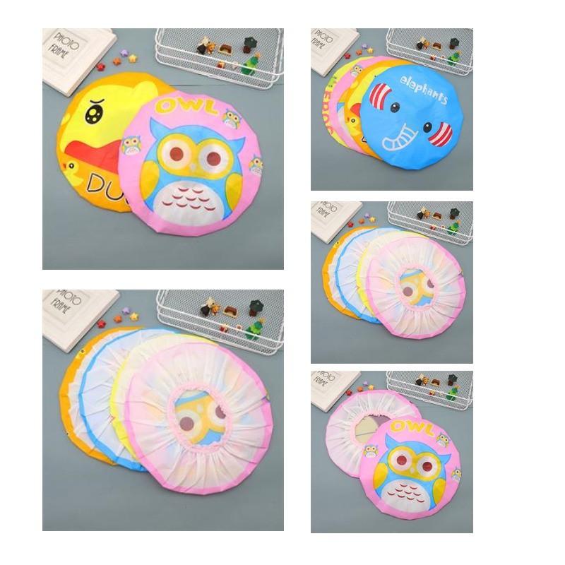 Custom EVA Cartoon Pattern Water-proof Shower Cap
