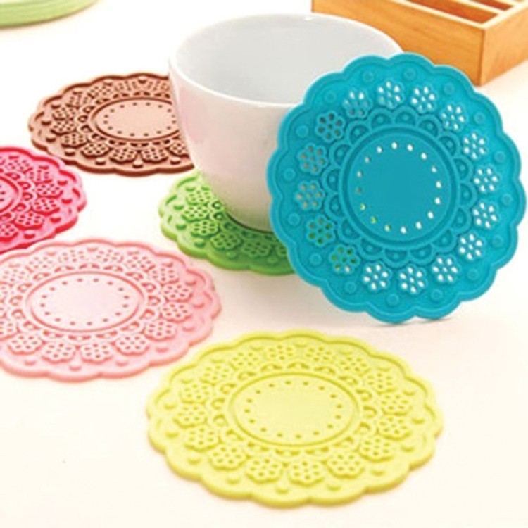 Round Flower Shape Cup Coaster 2