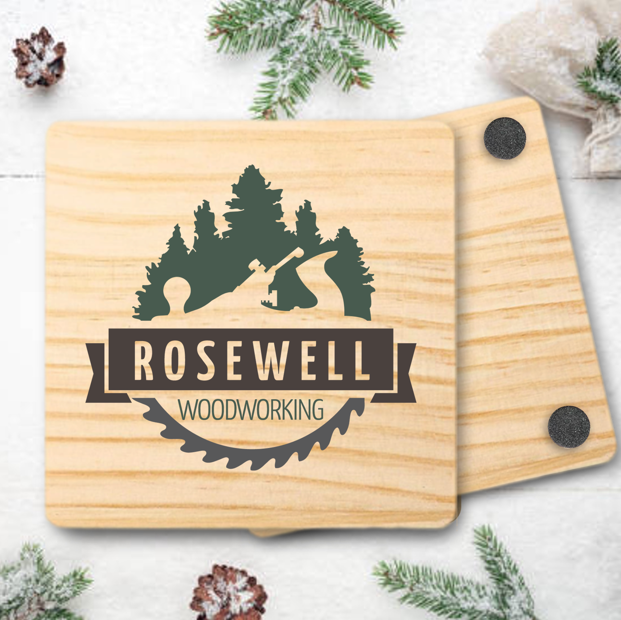 Square Wood Coaster 5