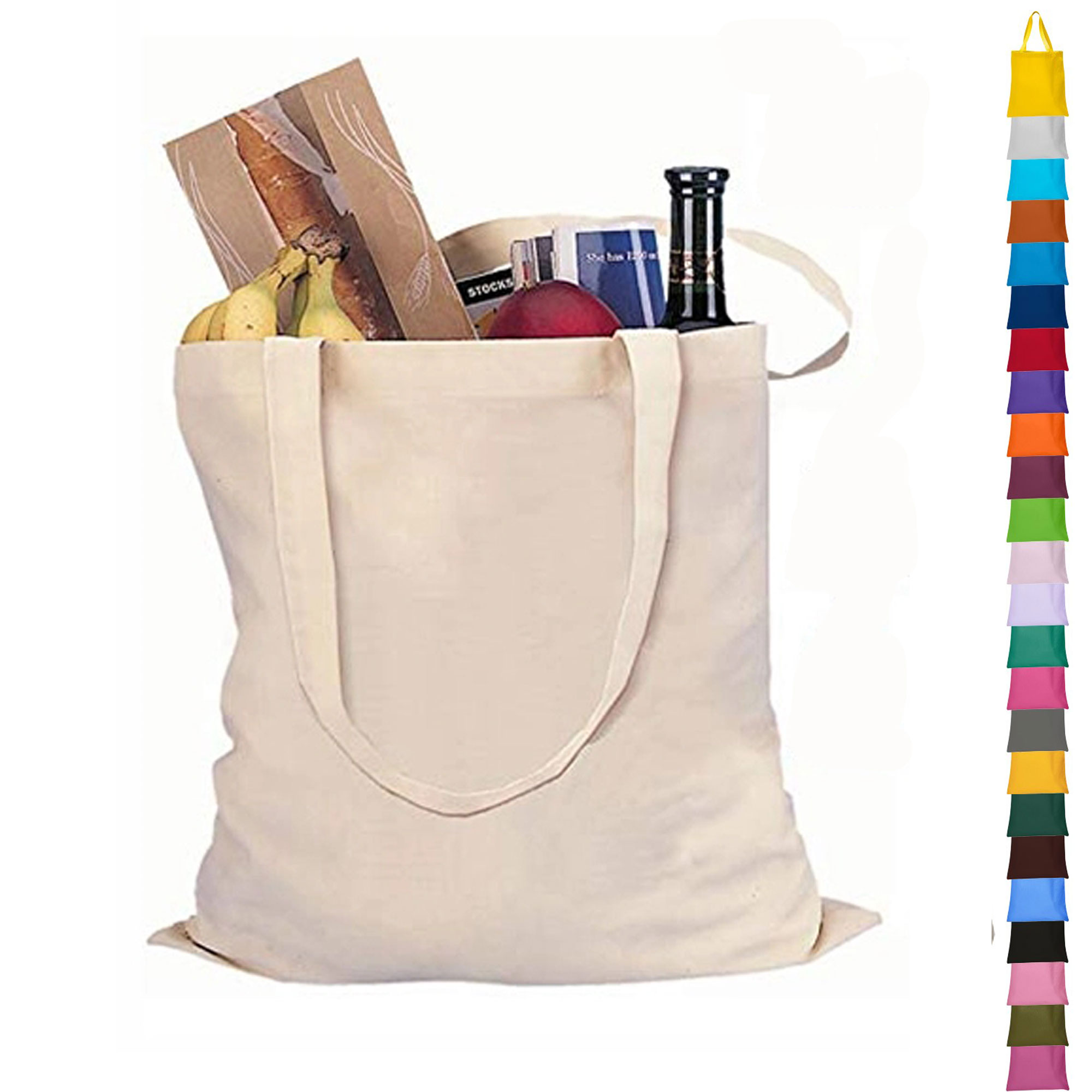 12OZ Full Color Cotton Canvas Tote Bag 1