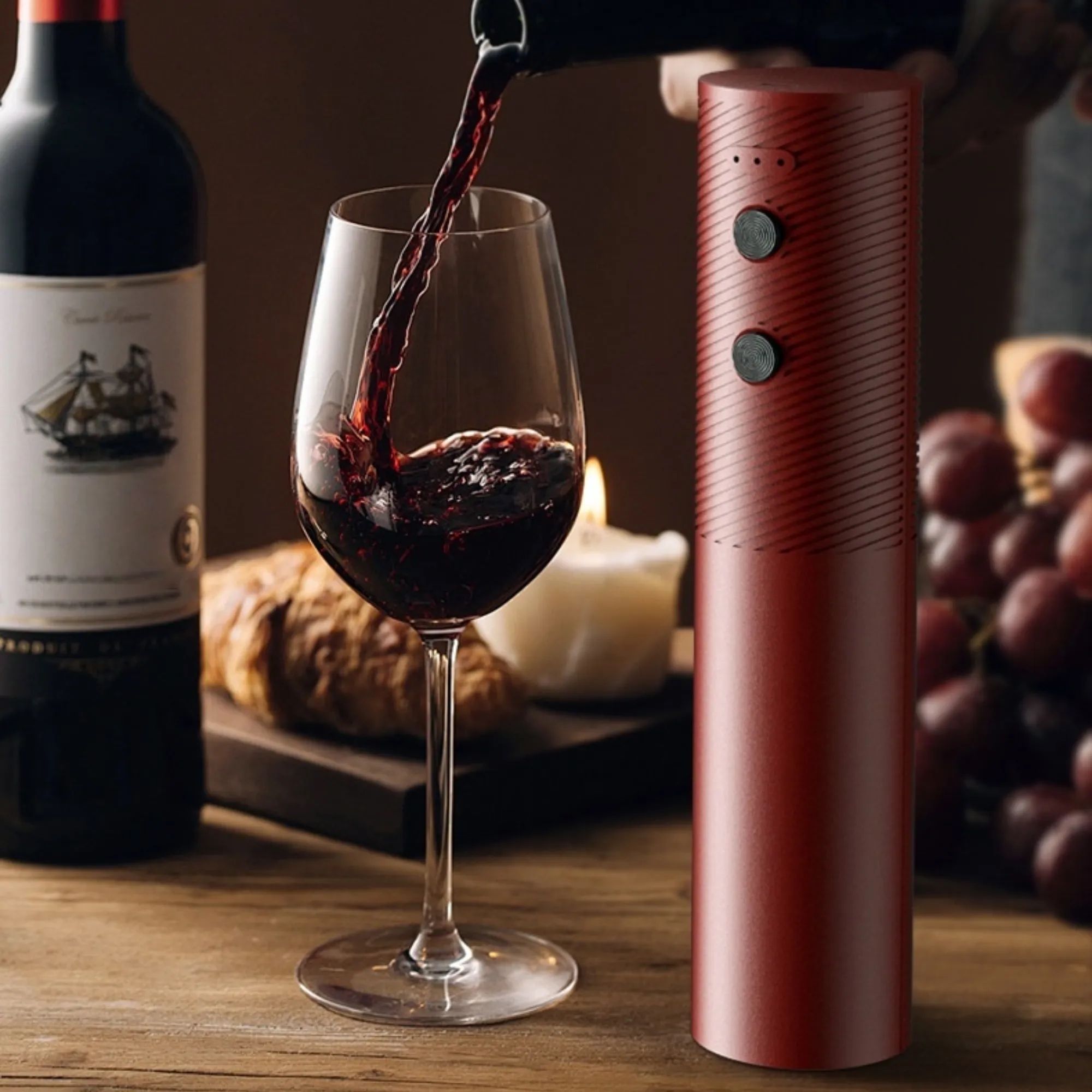 USB Rechargeable Electric Wine Bottle Opener 5