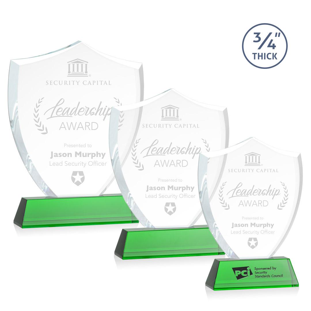 Scudo Shield Award on Newhaven - Green