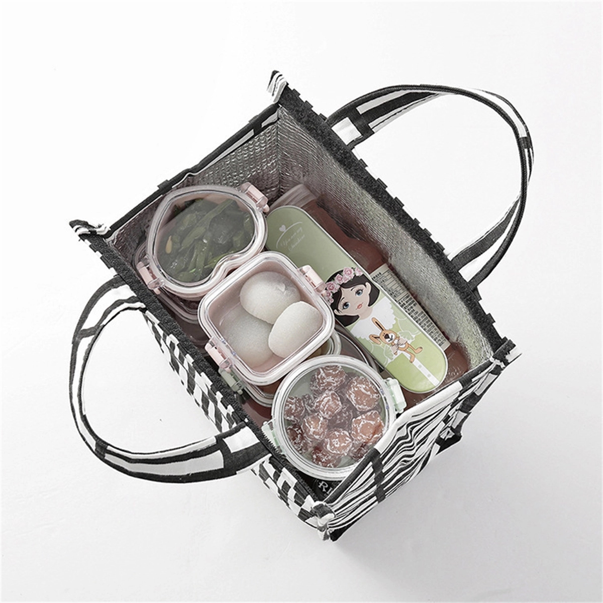 Insulated Lunch Bag Tote Handbag 3