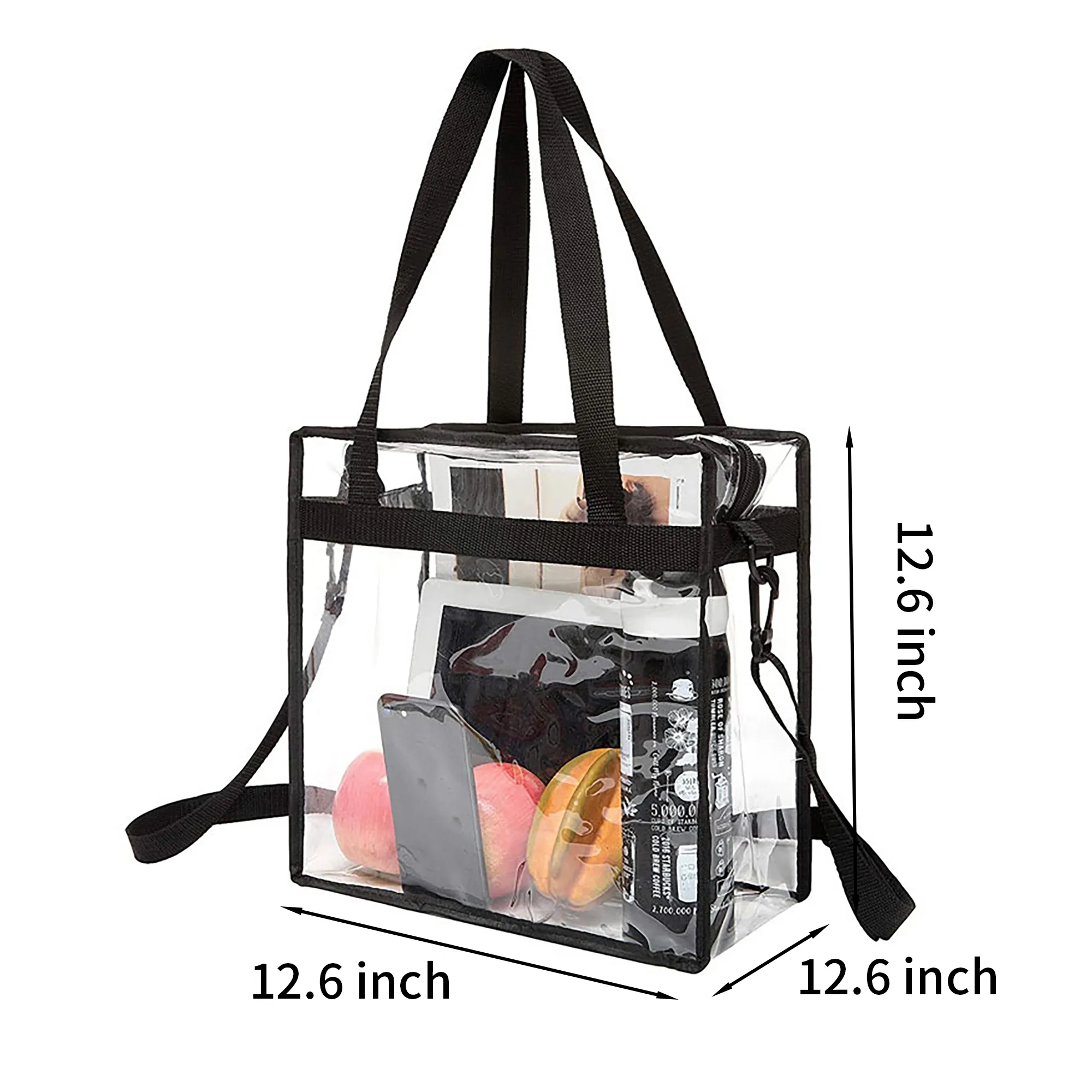 Clear PVC Stadium Tote Bag 3