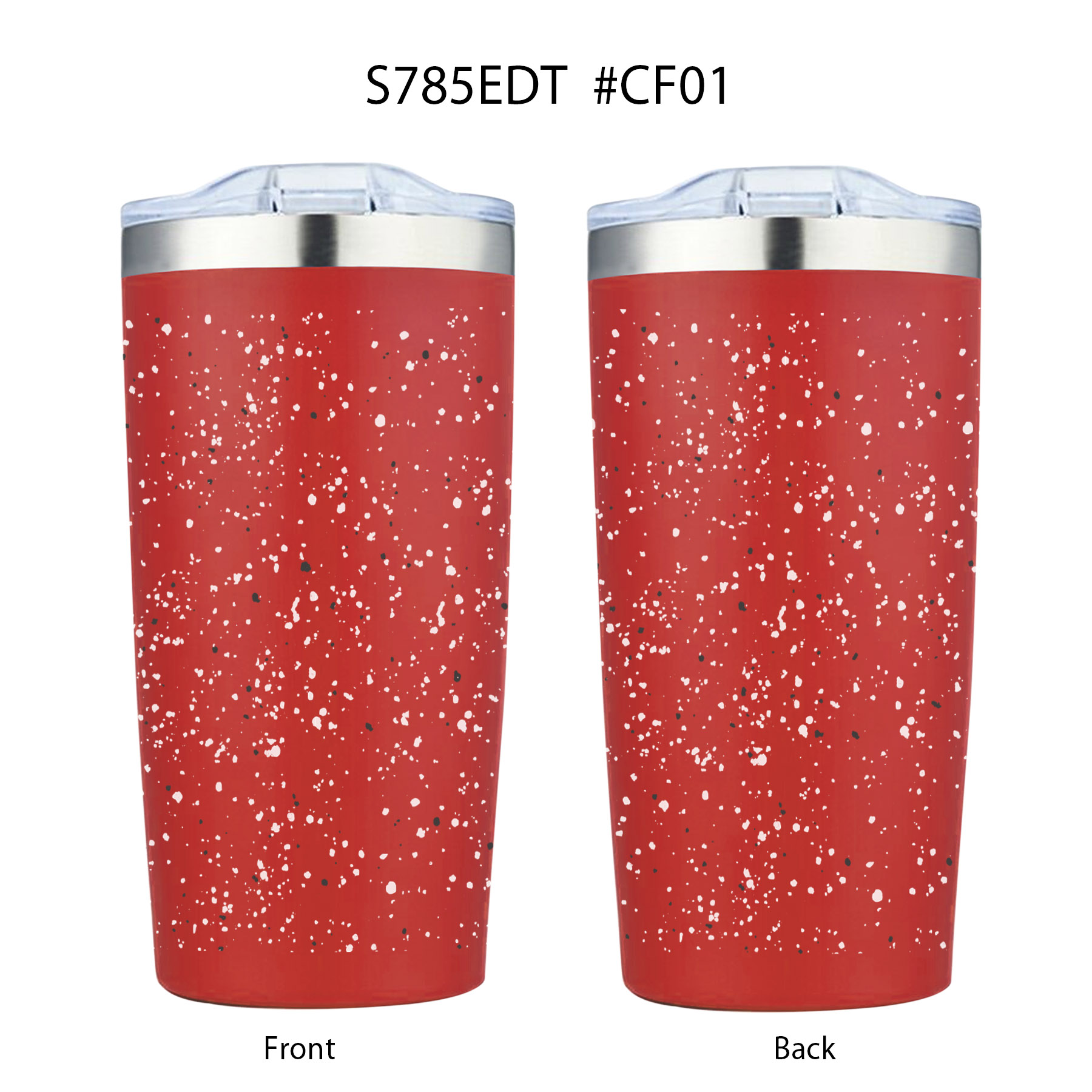20 oz. Speckled Design Double Wall Vacuum Tumbler Water Bottle 12