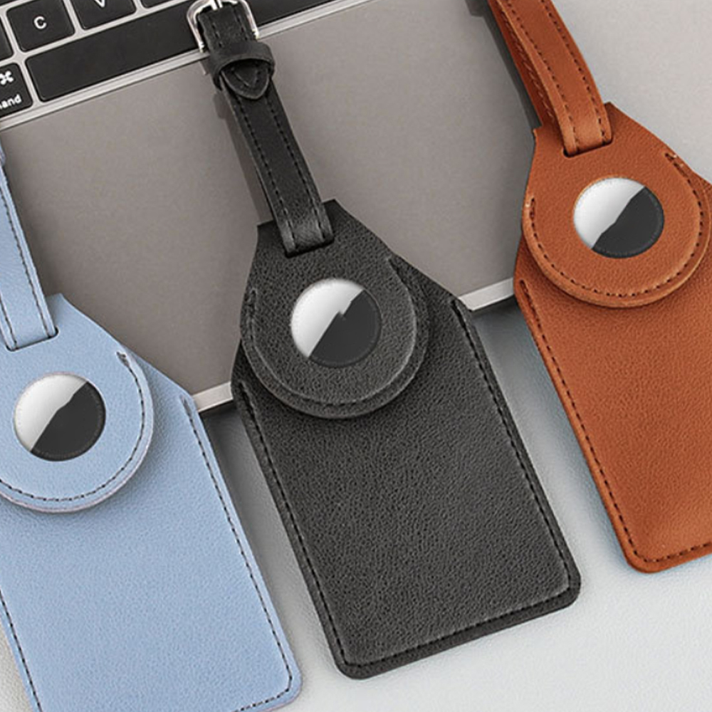 SmartTap Leather NFC & AirTag Luggage Tag 17
