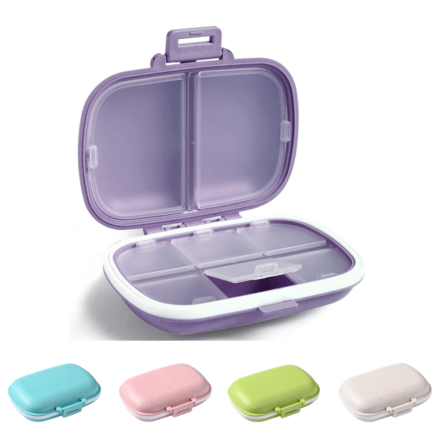 8 Compartment Pill Organizer Box 5