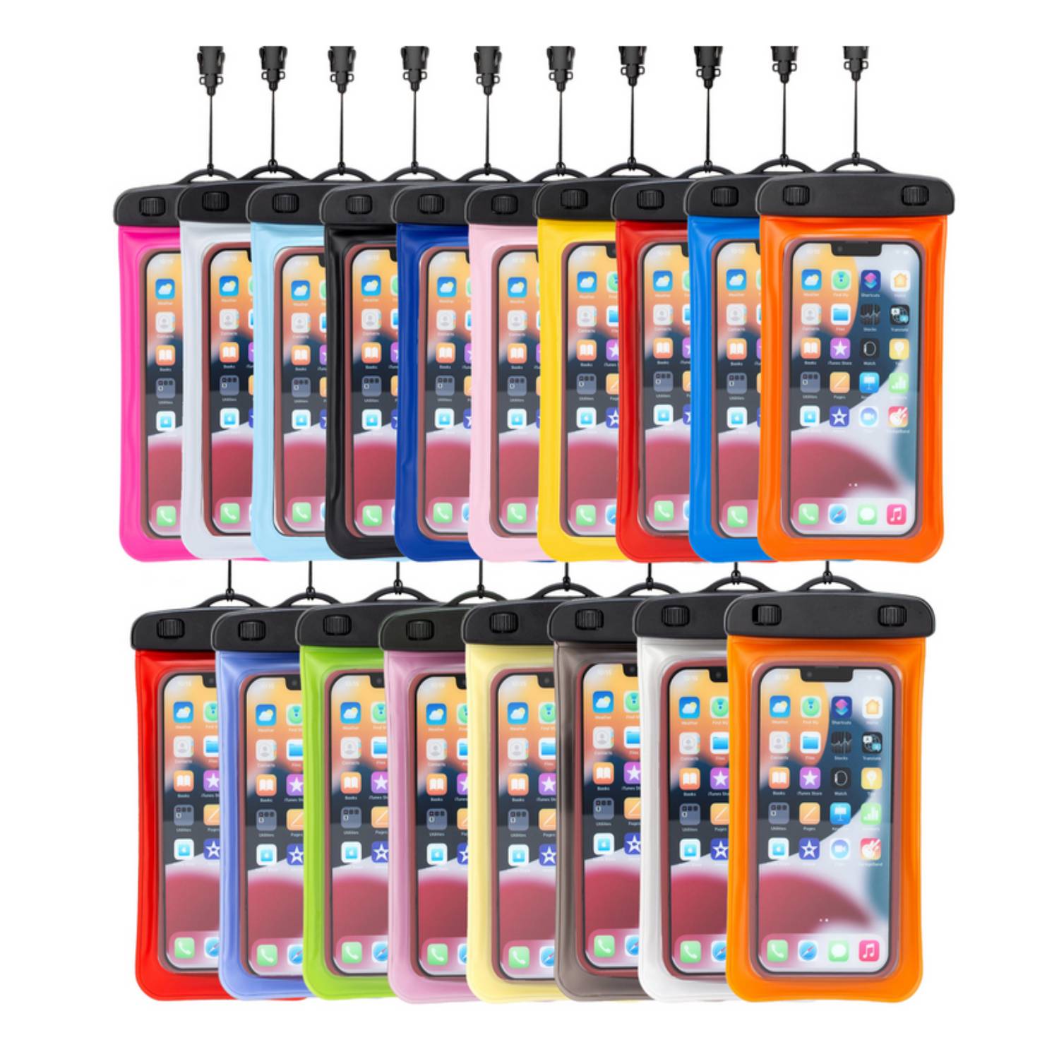 IPX8 Waterproof Floating Mobile Phone PVC Pouch with Lanyard 2