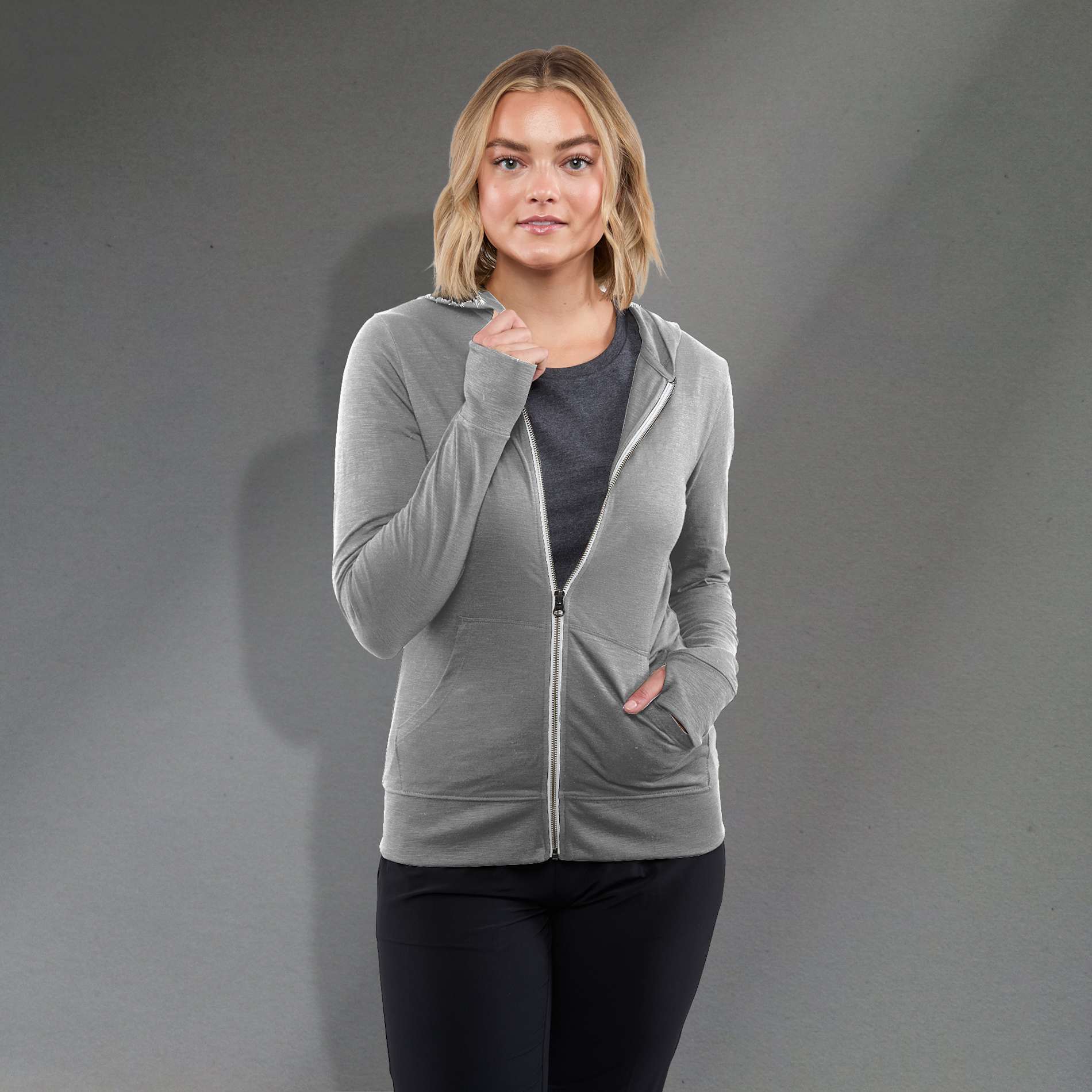 Women's Garner Knit Full Zip Hoody 141