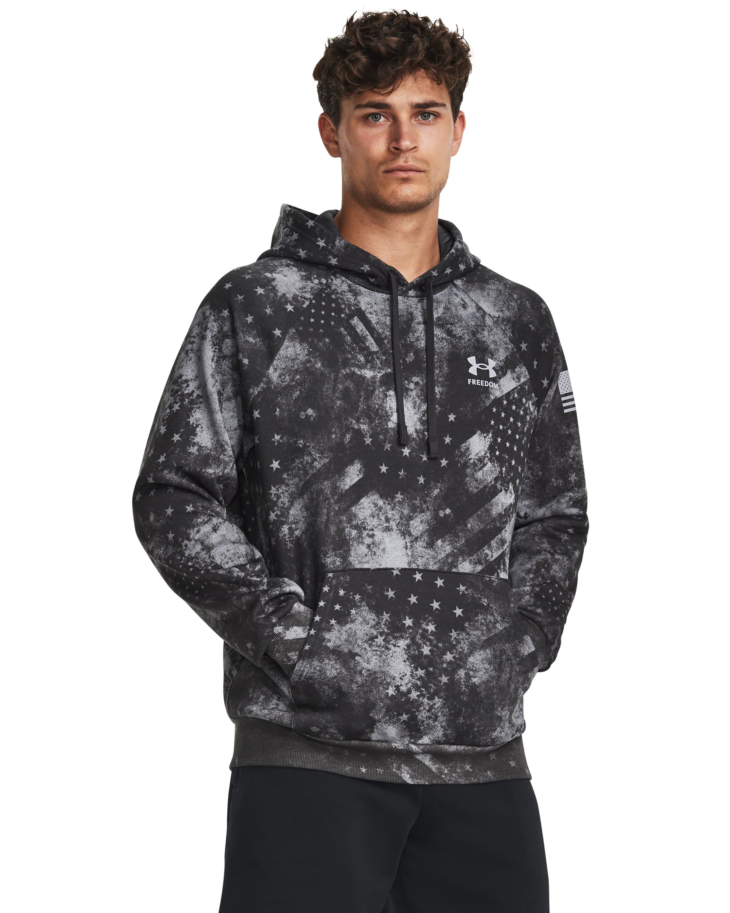 UA Freedom Rival Fleece Amp Men's Hoodie, custom hoodie or sweatshirt with logo imprint 3