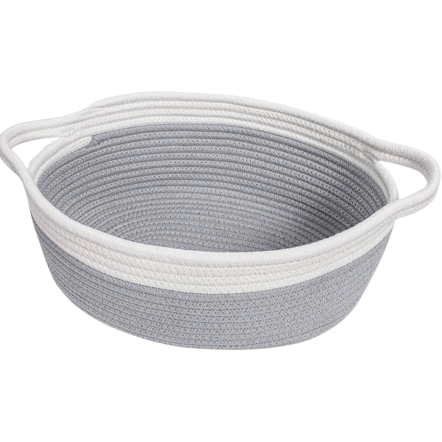 Hand Woven Cotton Rope Storage Basket 11