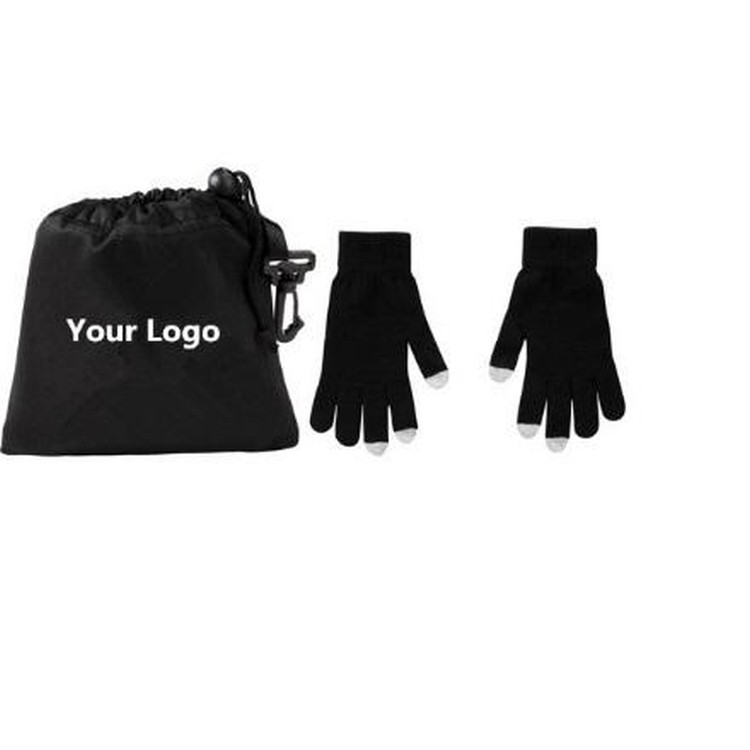 Touchscreen Gloves with Pouch - Regular Size 2