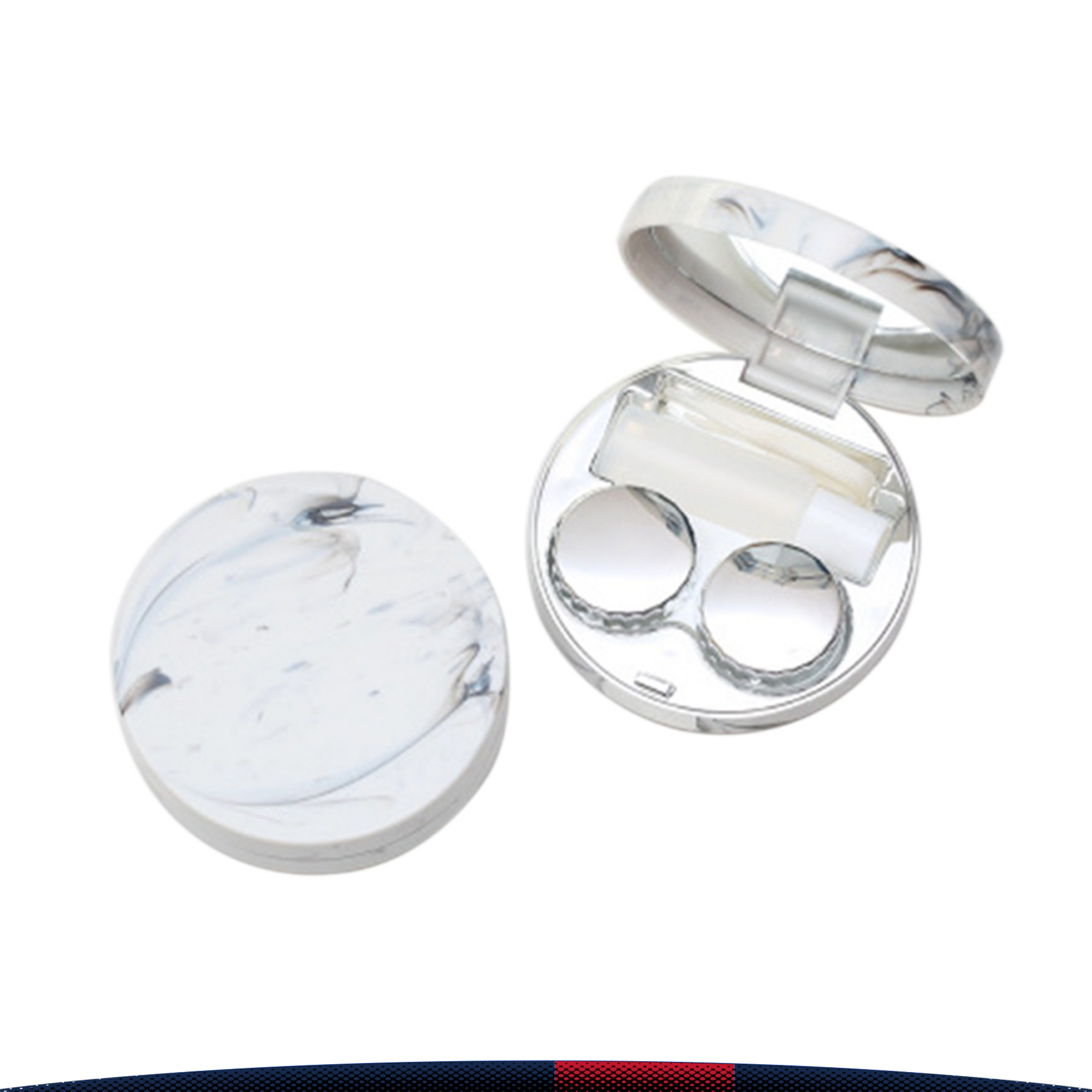 Round Marble Contact Lens Case 3