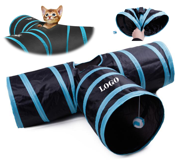 Extendable 3 Way Tunnel Tube Cat Toy 2
