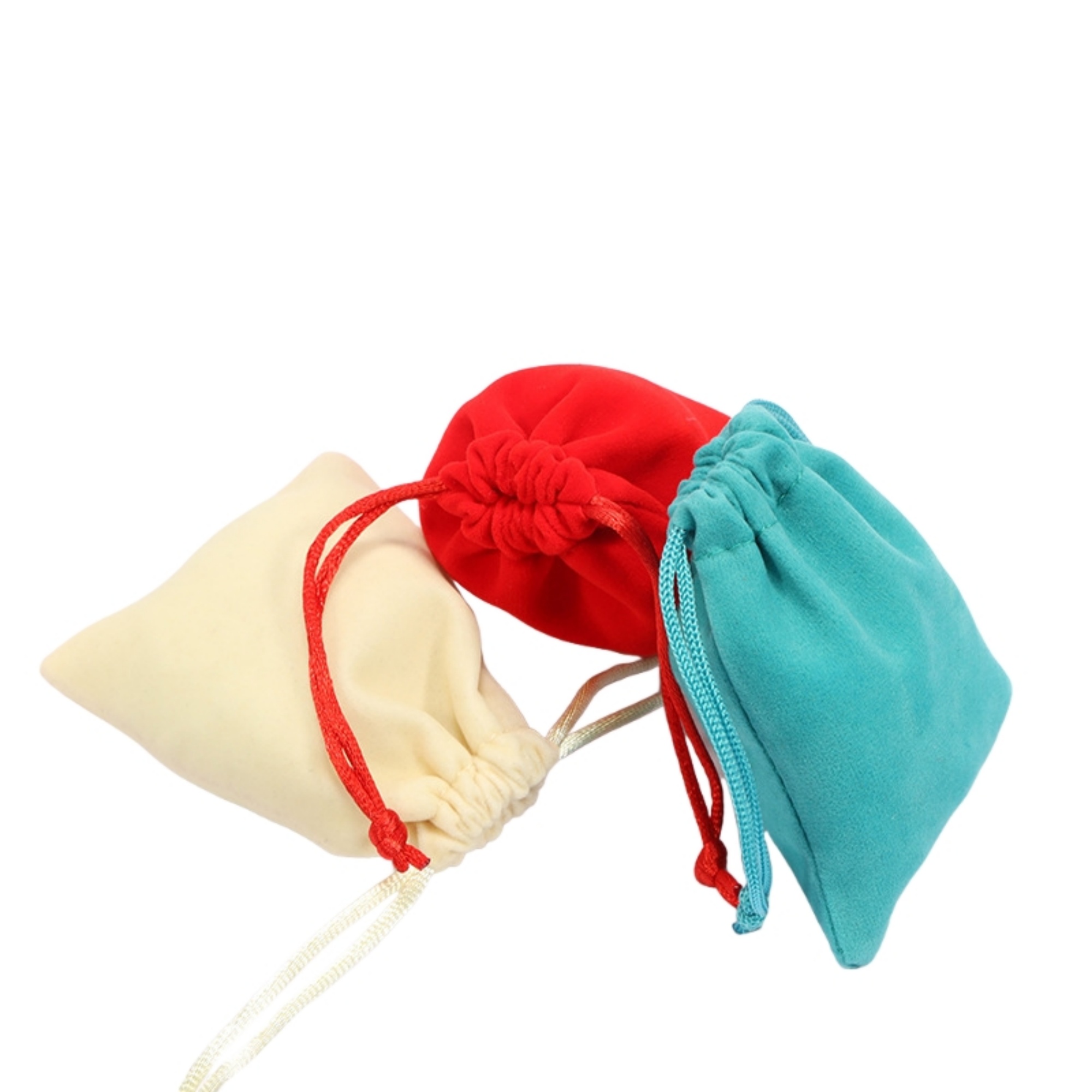 Flannel Drawstring Bag Storage Pouch 10