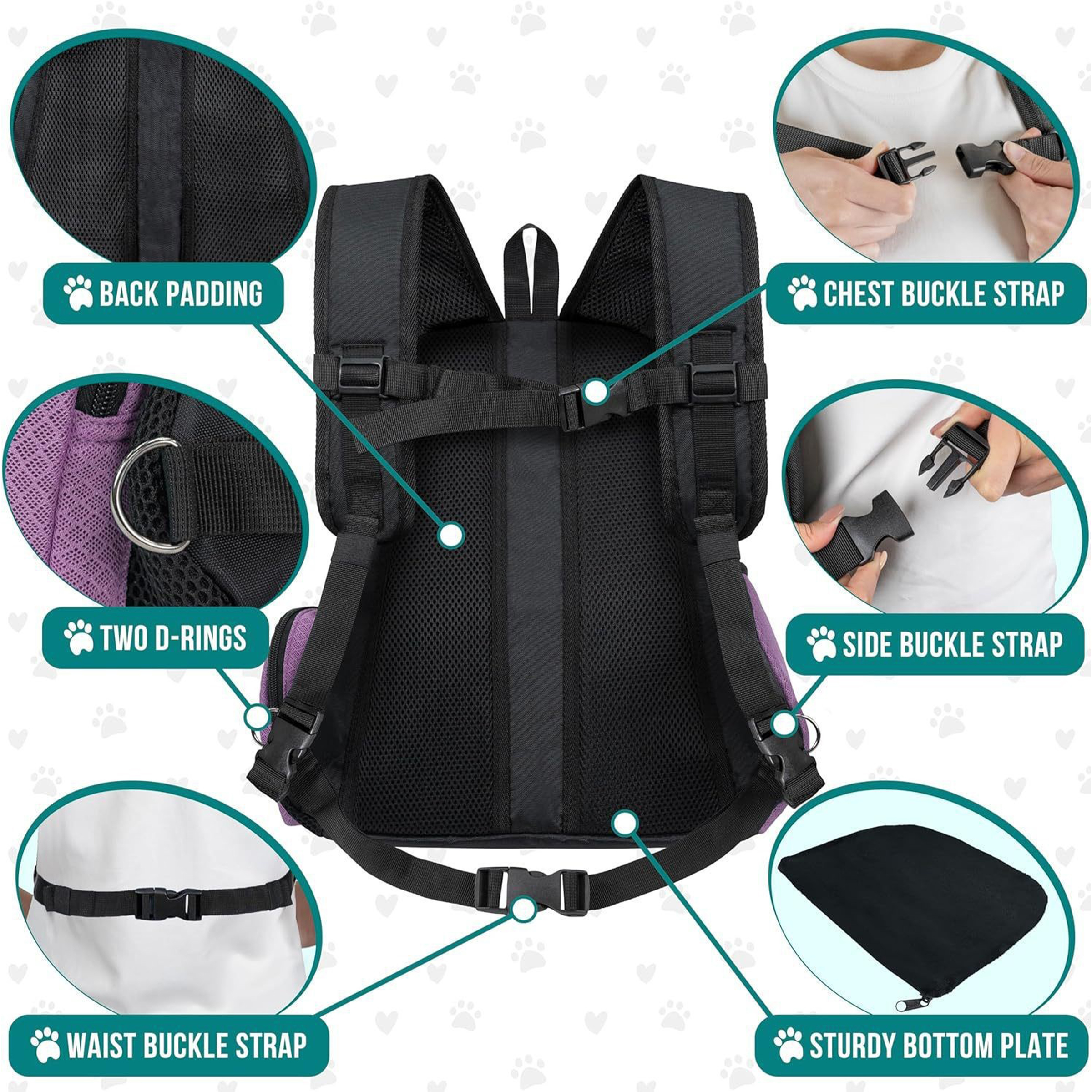 Oxford Can Expose Backpack Pet Bag 5