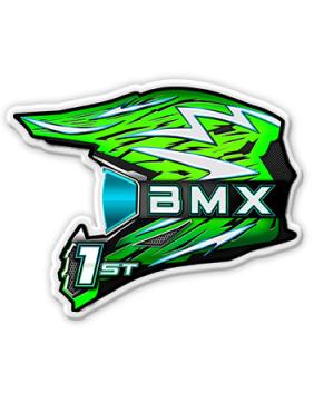 Acrylic Plaque: Helmet Shape 8", Clear 1/8th Inch 1