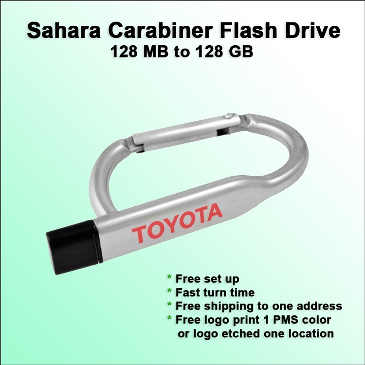 Sahara Carabiner Flash Drive / USB - 256 MB