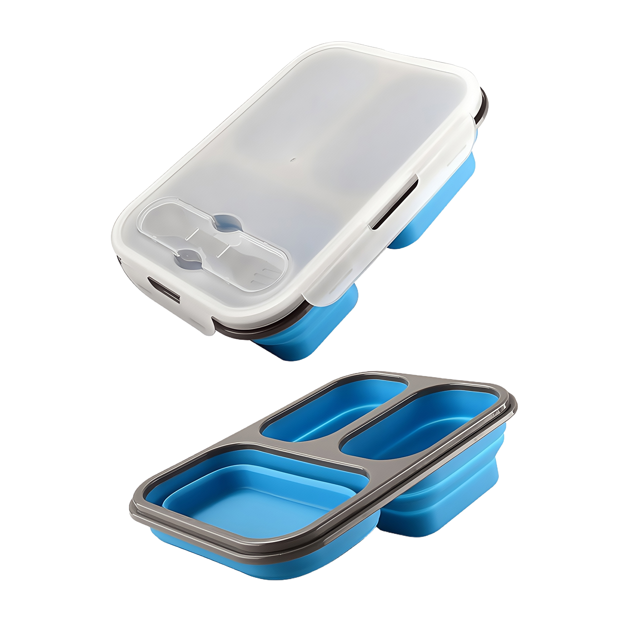 3-Compartment Silicone Lunch Box 4