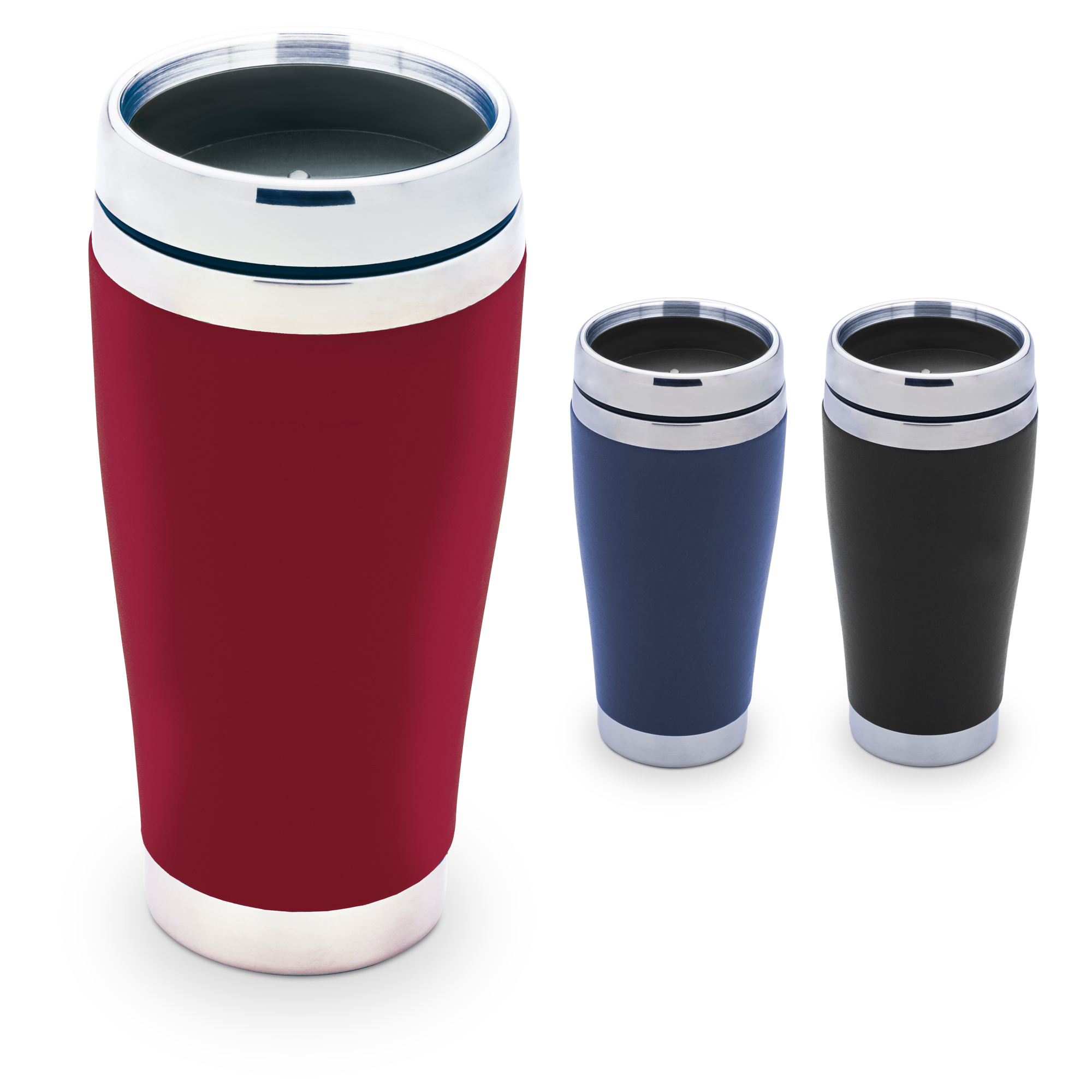 16 Oz. Aristocrat Stainless Steel Tumbler w/ Leatherette Wrap 3