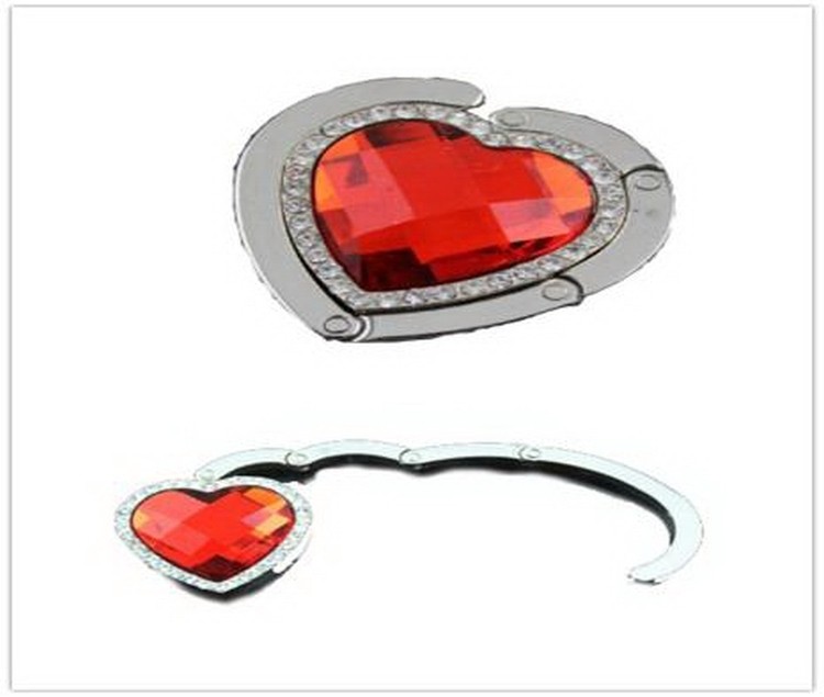 Customized heart shape metal foldable hook hanger 1