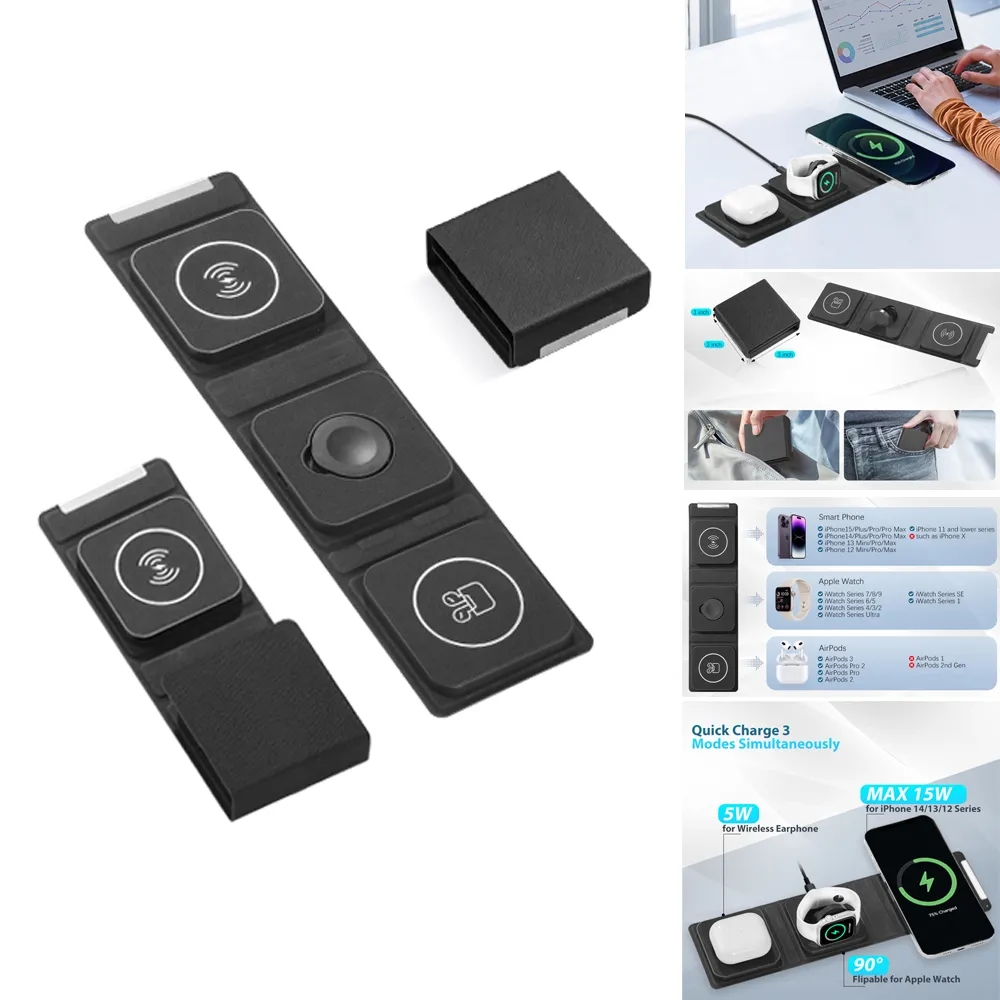 3 in 1 Foldable Wireless Charger 2