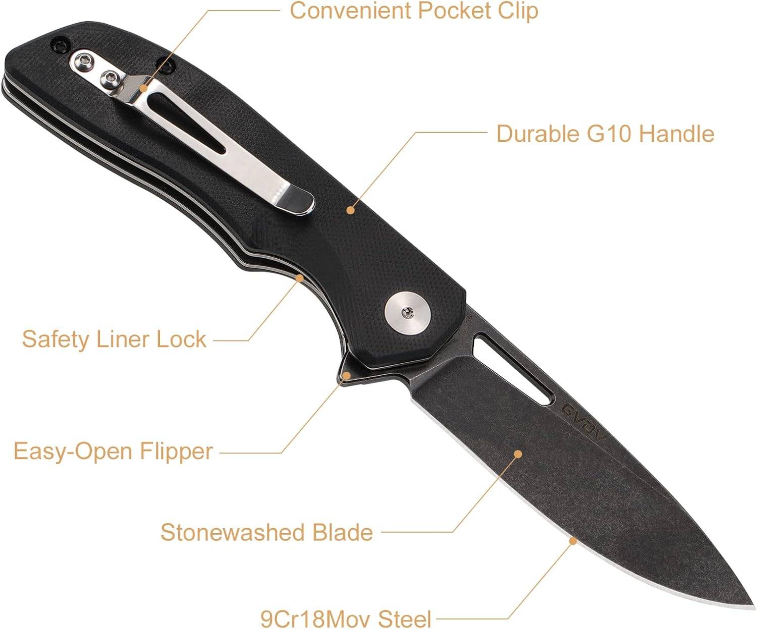Folding knife with cover 2